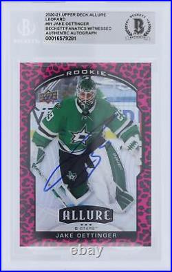 Autographed Jake Oettinger Dallas Stars Hockey Slabbed Rookie Card Item#13377467