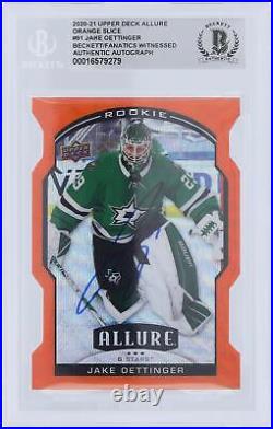 Autographed Jake Oettinger Dallas Stars Hockey Slabbed Rookie Card Item#13377468