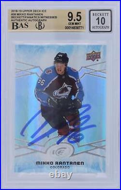 Autographed Mikko Rantanen Avalanche Hockey Slabbed Card