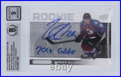 Autographed Nathan MacKinnon Avalanche Hockey Slabbed Rookie Card Item#13410779