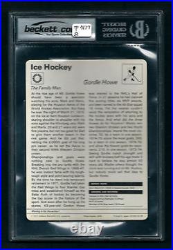 BGS 8.5 GORDIE HOWE Sportscaster Hockey Card #02-06 JAPAN