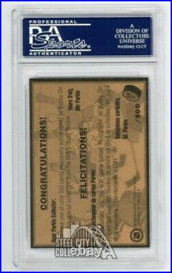 Bobby Orr 1995 Parkhurst Autographed Rookie Card #SR1 PSA/DNA /500