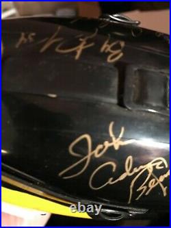 Boston Bruins Mini Helmets (2) with 8 Vintage Autographs JSA PP91655