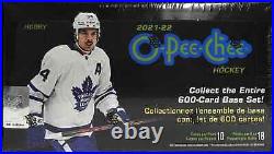 Case Upper Deck NHL O Pee Chee Hockey Hobby Box 2021-22