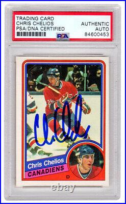 Chris Chelios Autographed 1984 O-Pee-Chee Rookie Card #259 (PSA/DNA)
