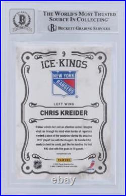 Chris Kreider New York Rangers Autographed 2012-13 Panini Black