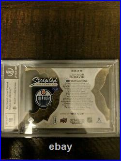 Connor McDavid 2016-17 The cup Scripted Materials Patch Auto #/35 BGS 9