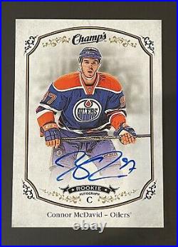 Connor Mcdavid 2015-16 Upper Deck Champs ON CARD Rookie RC Auto RARE