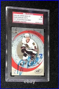 Duncan Keith Signed 2005/06 Upper Deck Ice Rookie Card #148 Sgc Authenticated