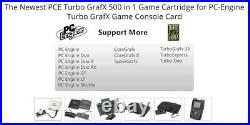 FREE POST PC-Engine 500 in 1 Flash Cartridge Turbo GrafX SuperGrafx PCE +SD Card