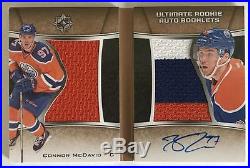(HCW) 2015-16 UD Ultimate Collection Connor McDavid 1/49 Rookie Auto Booklet