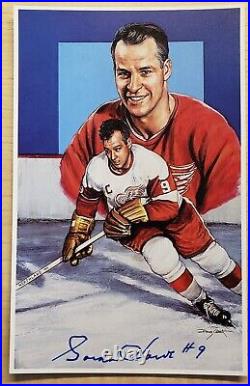 Howe, Gordie Signed on 1992 Hockey Hall of Fame Legends of Hockey Card #9