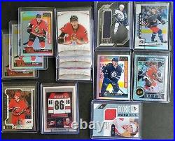Huge Hockey Card Collection Lot Eichel Matthews Hughes Rookie Auto YG GU Jersey