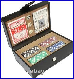 Ice Hockey Goalie Poker Set With 80 Chips & 2 Sets Of Cards Engraved 194