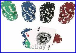 Ice Hockey Player Poker Chips & Cards In Brief Case Free Engraving 195