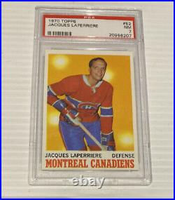 Jacques Laperrière Montreal Canadiens #52 1970-71 Topps PSA graded 7