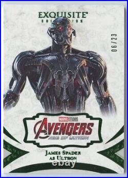 James Spader As Ultron 2021 UD Marvel Black Diamond Exquisite #28 Green /23