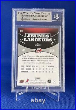 Jeff Skinner 2010-11 UD Series 1 #211 Young Guns French BGS 9
