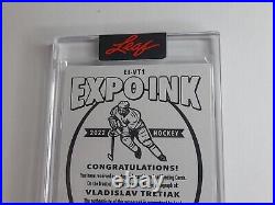 Leaf Expo Ink Vladislav Tretiak HOF 2022 Hockey One of One 1/1 Auto Signed Card