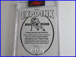 Leaf Expo Ink Vladislav Tretiak HOF 2022 Hockey One of One 1/1 Auto Signed Card