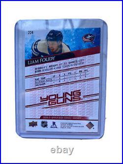 Liam Foudy 2020-21 Upper Deck Exclusives 38/100 Young Guns Rookie RARE