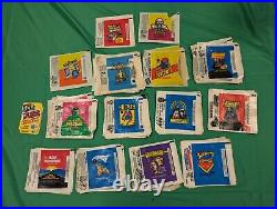 Lot Of 164 Mixed Wax Wrappers Late 1970s -1980s