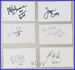 Lot Of 17 Signed Autographed 1980 USA Olympic Hockey Team 3x5 Cards Miracle Ice