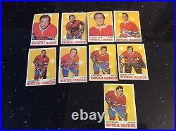 Lot of 123 TOPPS TCG 1969-1970 NHL NATIONAL HOCKEY LEAGUE TRADING CARDS