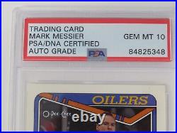 Mark Messier OILERS HOF Signed Autograph 1991 O-Pee-Chee Card 130 PSA 10 Auto