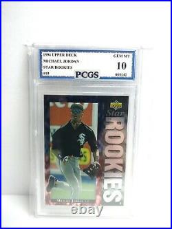 Michael Jordan 1994 Upper Deck #139 Baseball Rookie Graded Card Pcgs 10 Gem Mint