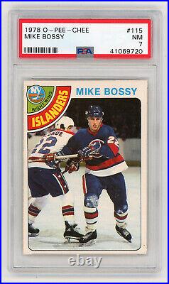 Mike Bossy O-Pee-Chee NY Islanders #115 Hockey Card (PSA NM 7) 1978