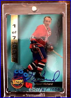 Montreal Canadiens Henri Richard Auto /1050 1994 Signature NHL Hall Of Fame