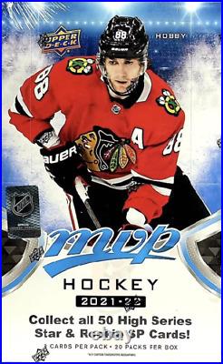 NHL Hockey 2021/2022 Upper Deck MVP Trading Cards Hobby Box (Display of 20)