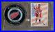 NORM ULLMAN Signed RED WINGS PUCK & CARD DISPLAY HOFer