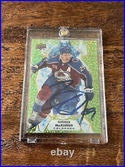 Nathan MacKinnon IP Signed Upper Deck Ice Card JSA Coa Autographed Avalanche