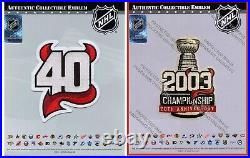 New Jersey Devils Patch Set Stanley Cup Final 20th Championship 40th Anniversary