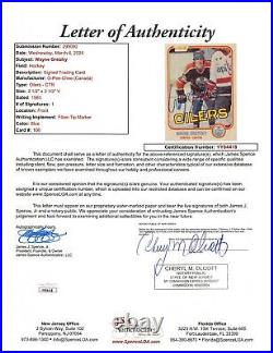 Oilers Wayne Gretzky Authentic Signed 1981 O-Pee-Chee #106 Card JSA #YY84418