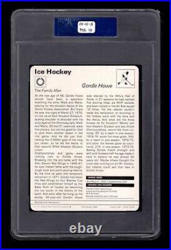PSA 10 GORDIE HOWE 1977 Sportscaster Hockey Card #02-06 ITALY