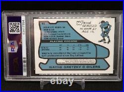 PSA 10 Wayne Gretzky Card #1 1998 O-PEE-CHEE Chrome Blast From the Past Topps
