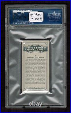 PSA 8 1930 ICE HOCKEY CARD British American Tobacco Sports and Games #3