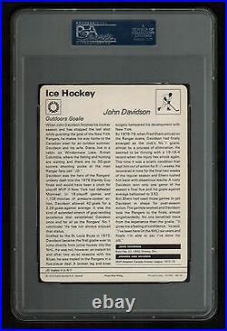 PSA 8.5 JOHN DAVIDSON Sportscaster Hockey Card #80-18 High Number ITALY