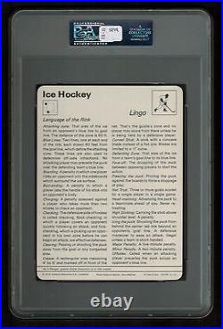 PSA 8 LINGO Sportscaster Hockey Card #61-03 High Number ITALY