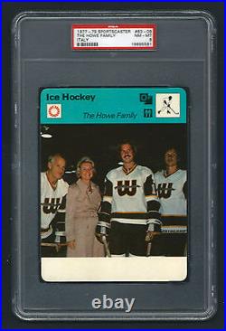PSA 8 THE HOWE FAMILY Sportscaster Hockey #63-09 High Number Card ITALY