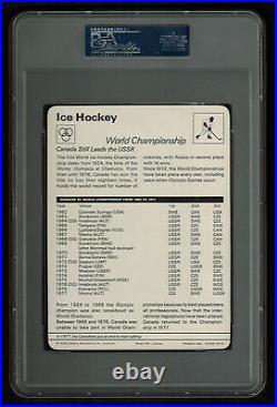 PSA 8 WORLD CHAMPIONSHIP 1978 Sportscaster Hockey Card #19-15 ITALY