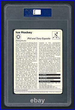 PSA 9 PHIL & TONY ESPOSITO Sportscaster Hockey Card #03-19 ITALY
