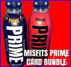Prime Drink Card Misfits 2 Drinks + T-Shirt Limited Edition Prime KSI Logan Paul