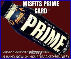 Prime Drink Card Misfits 2 Drinks + T-Shirt Limited Edition Prime KSI Logan Paul