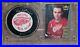 RED KELLY Signed RED WINGS PUCK & CARD DISPLAY withCOA