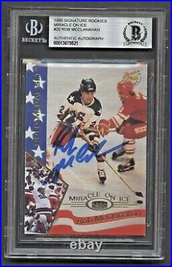 Rob McClanahan #20 signed autograph auto 1995 Miracle On Ice Rookie Card BAS