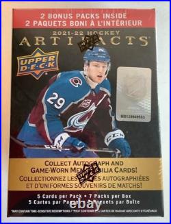 SEALED Upper Deck NHL 2021-22 Artifacts Hockey Trading Card 20 BLASTER Box CASE